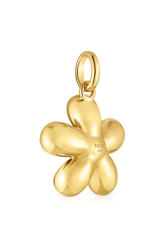 Akcesoria Tous zawieszka ze srebra pokrytego złotem 1004318400 srebrny