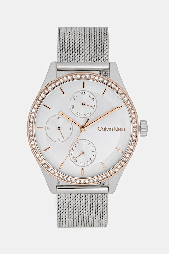 Calvin Klein zegarek srebrny 25100010