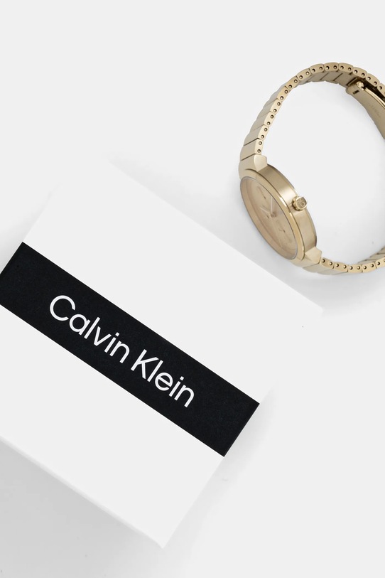 Akcesoria Calvin Klein zegarek 25100030 złoty