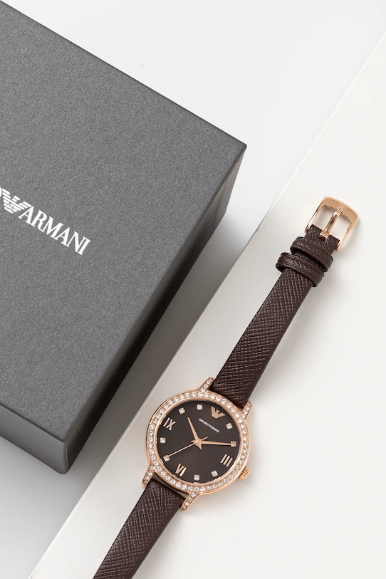 Hodinky Emporio Armani AR11555 hnědá AA00