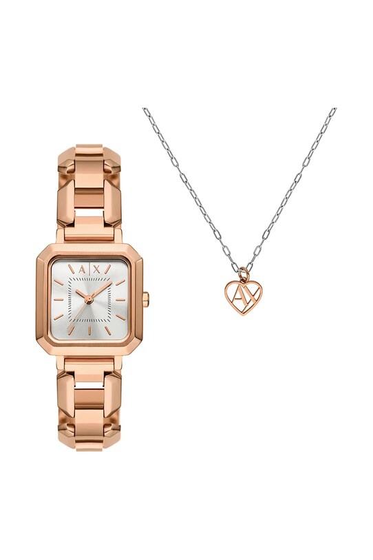 Часовник и колие Armani Exchange LEILA злато AX7167SET