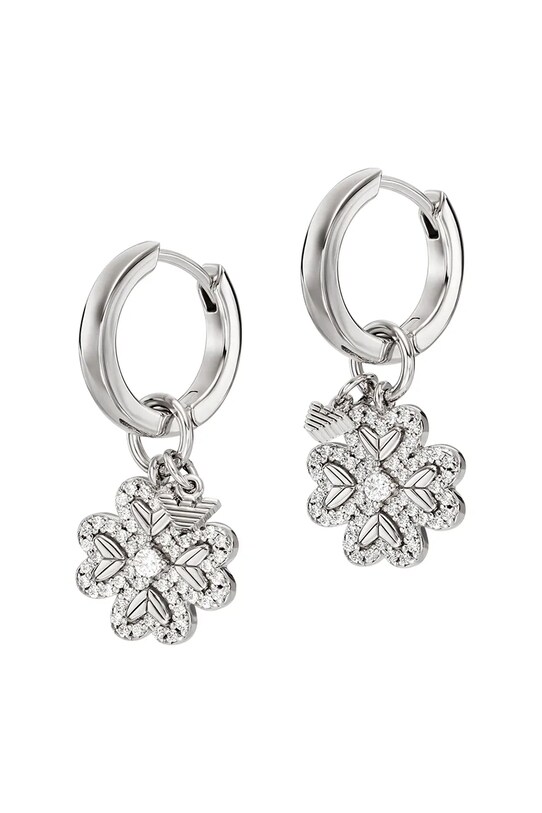 Сребърни обици Emporio Armani SENTIMENTAL да сребърен EG3608040