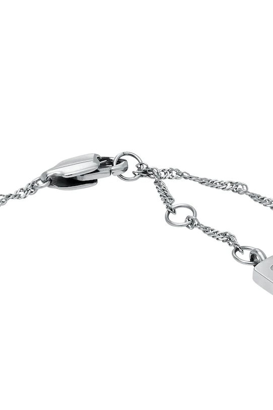 Dodatki Zapestnica Fossil JEWELRY JF04837040 srebrna