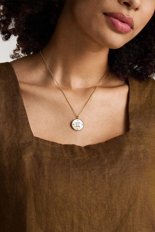 Κολιέ Fossil JEWELRY JF04840710 λευκό