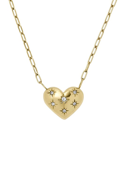 Fossil naszyjnik SADIE cyrkonia złoty JF04856710