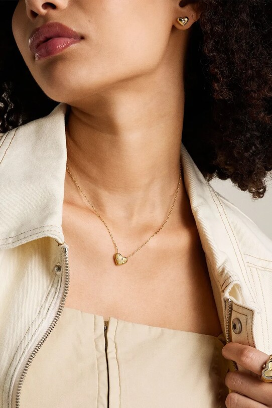 Fossil naszyjnik SADIE JF04856710 złoty