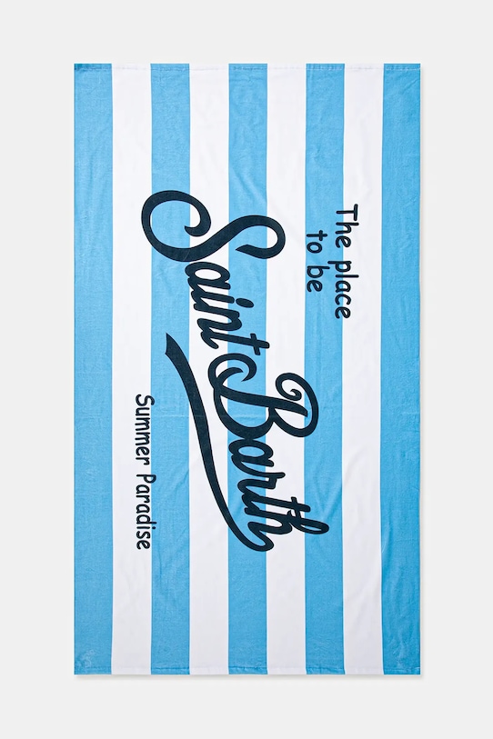 MC2 Saint Barth asciugamano con aggiunta di lana blu BTP0001