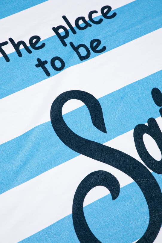 Accessori MC2 Saint Barth asciugamano con aggiunta di lana BTP0001 blu