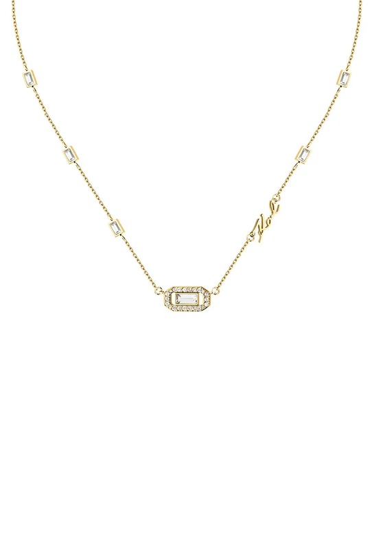 Ланцюжок Karl Lagerfeld циркон золотий KLAYC09