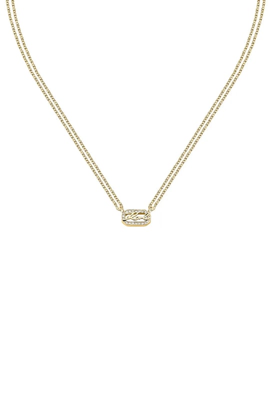 Karl Lagerfeld collana zircone oro KLAYC12