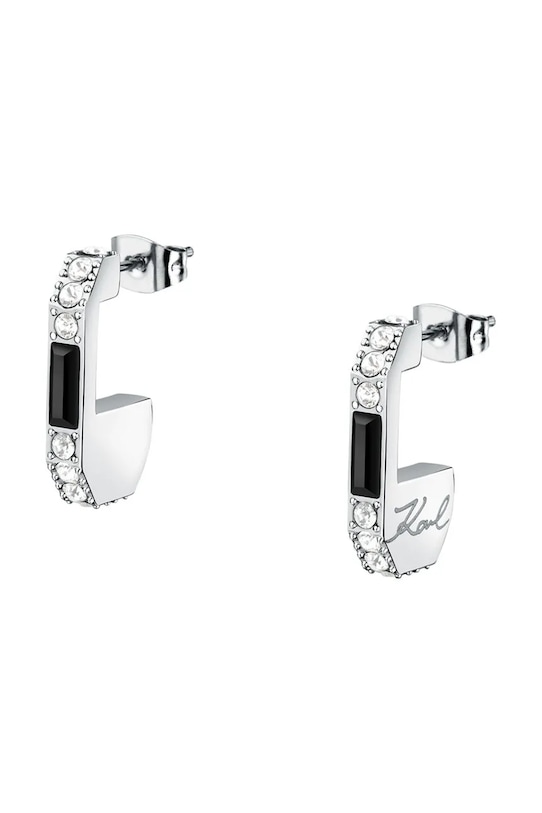 Karl Lagerfeld kolczyki cyrkonia srebrny KLAYC42