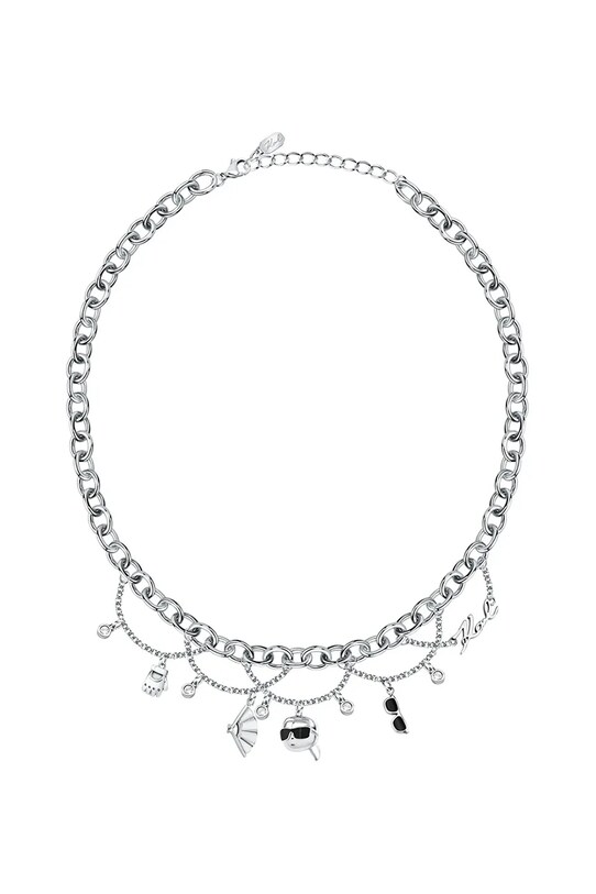 Karl Lagerfeld colier KLAYD02 argintiu AA00