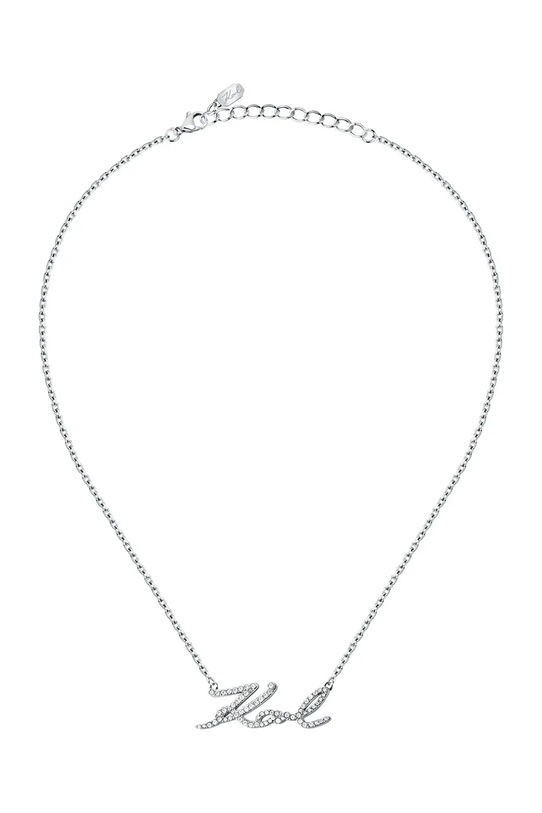 Karl Lagerfeld colier KLAYD04 argintiu AA00