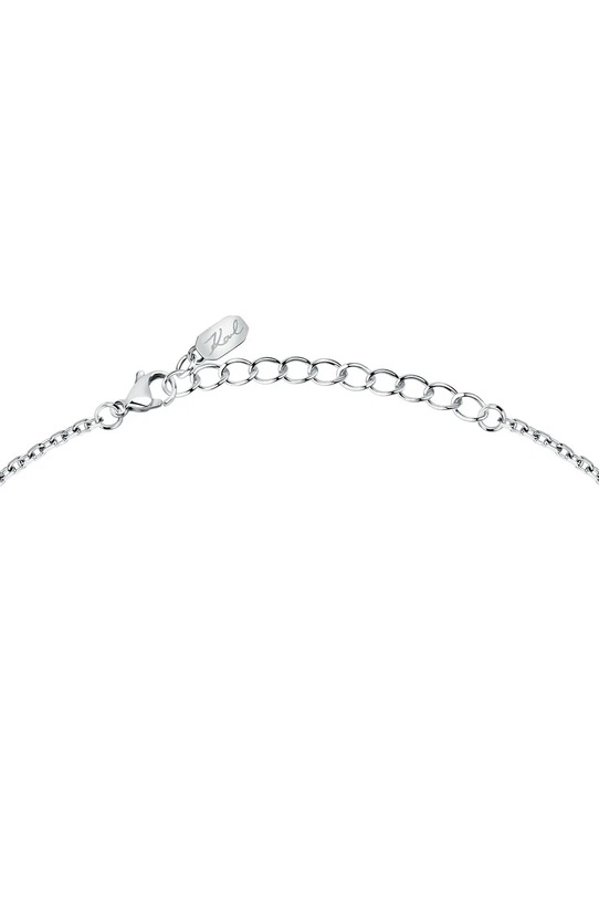 Accesorii Karl Lagerfeld colier KLAYD04 argintiu
