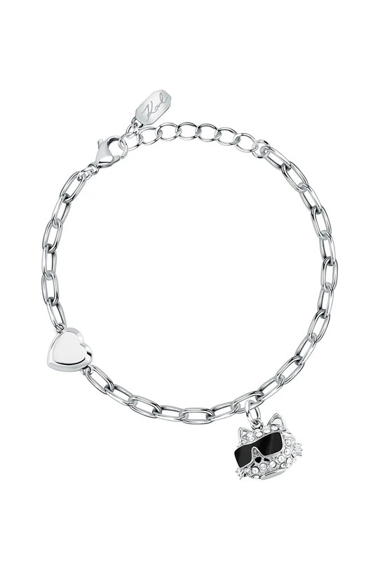 Karl Lagerfeld bratara zirconiu cubic argintiu KLAYD16