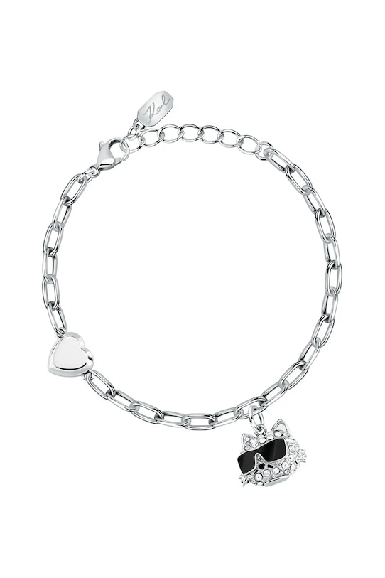 Karl Lagerfeld bratara zirconiu cubic argintiu KLAYD16