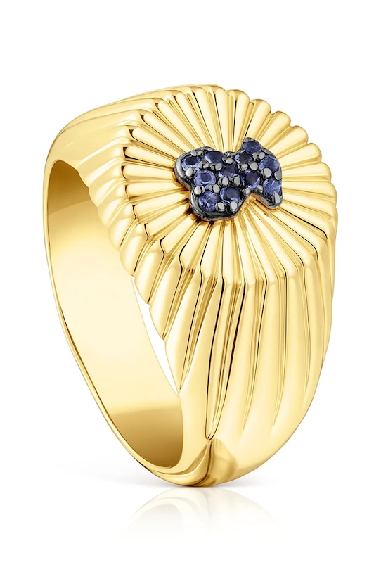 Серебряное кольцо с позолотой Tous 10 серебро золотой 1003888910