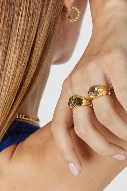 Серебряное кольцо с позолотой Tous 10 1003888910 золотой