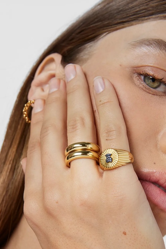 Серебряное кольцо с позолотой Tous 10 1003888910