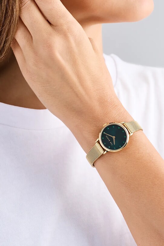 Ted Baker zegarek TB CLASSIC CHIC zielony BKPSTS503