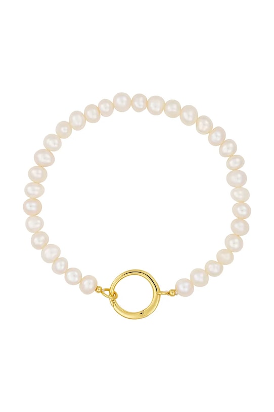 Design Letters bransoletka srebro złoty 90506001PEARL