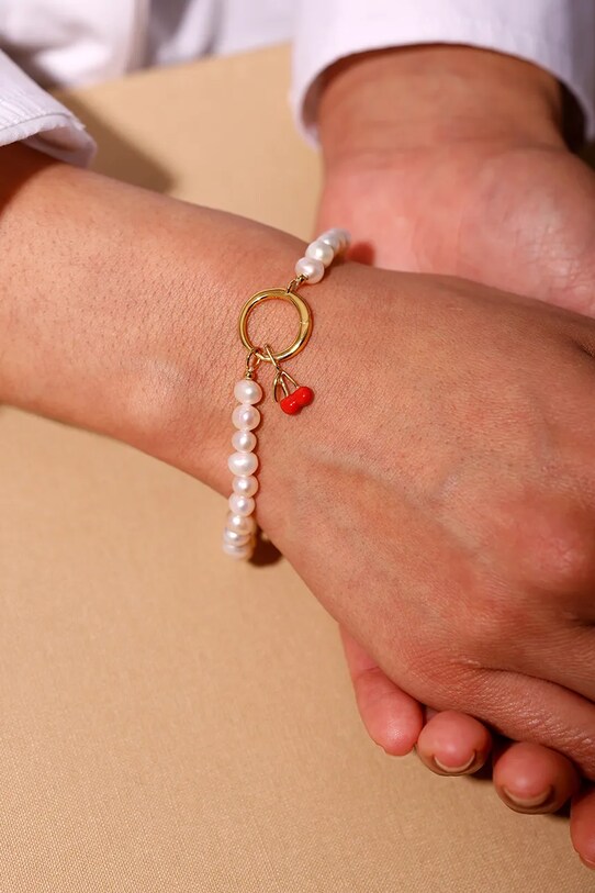 Design Letters bransoletka złoty 90506001PEARL