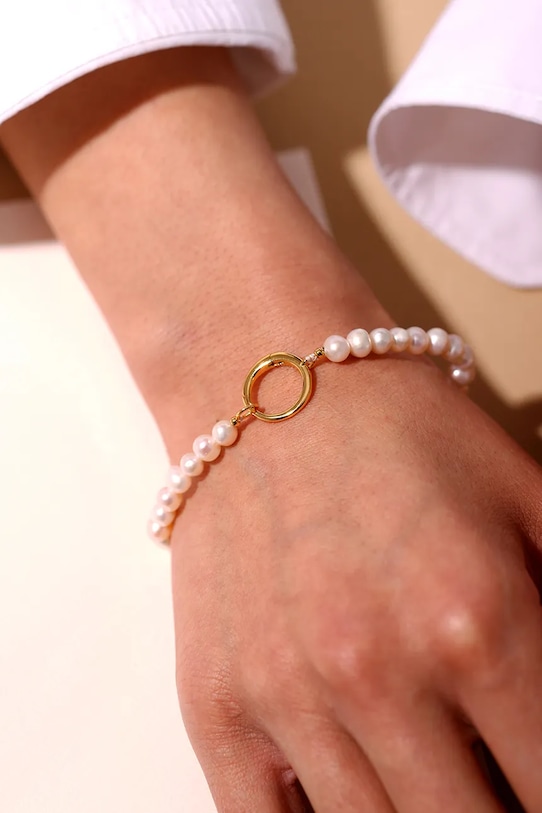 Design Letters bransoletka 90506001PEARL złoty