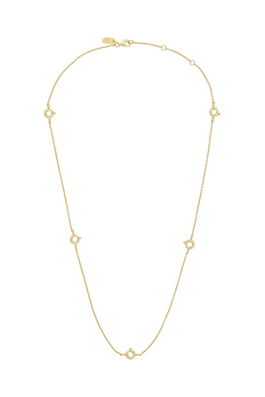 Strieborný pozlátený náhrdelník Design Letters striebro zlatá 90105004GOLD
