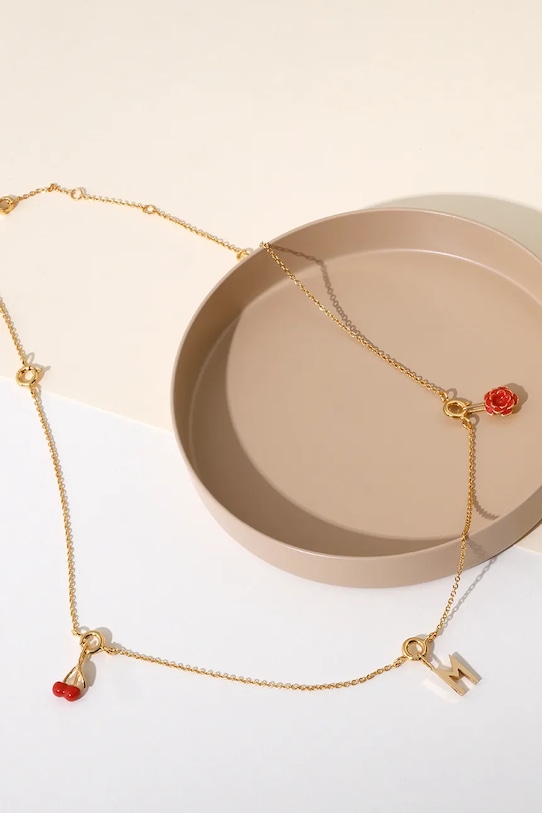 Design Letters colier din argint placat cu aur aur 90105004GOLD