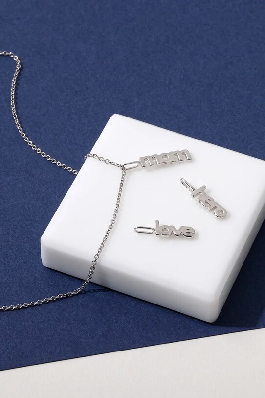 Design Letters pandantiv din argint 90302029MOM argintiu AA00