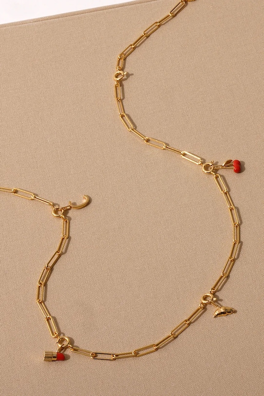 Позолоченный серебряный кулон Design Letters 90302032CHERRY золотой AA00