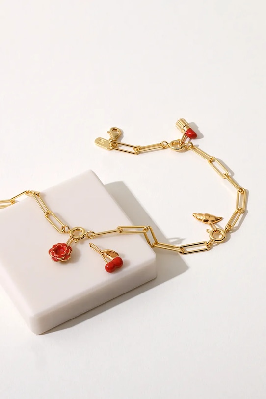 Позолоченный серебряный кулон Design Letters золотой 90302032CHERRY