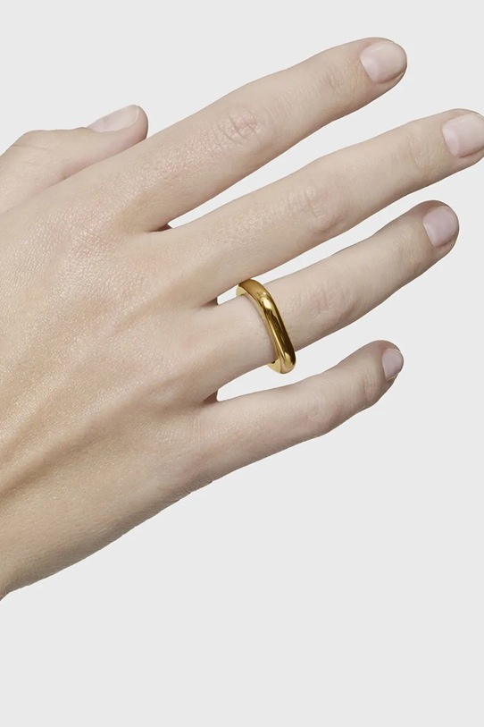 Tous pierścionek ze srebra pokrytego złotem 1004239110