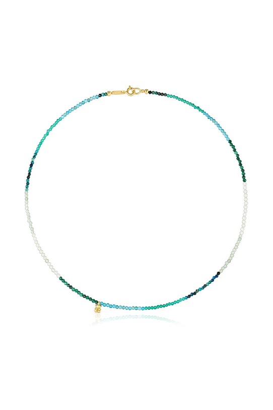 Náhrdelník s přírodními kameny Tous stříbro tyrkysová 1004273100