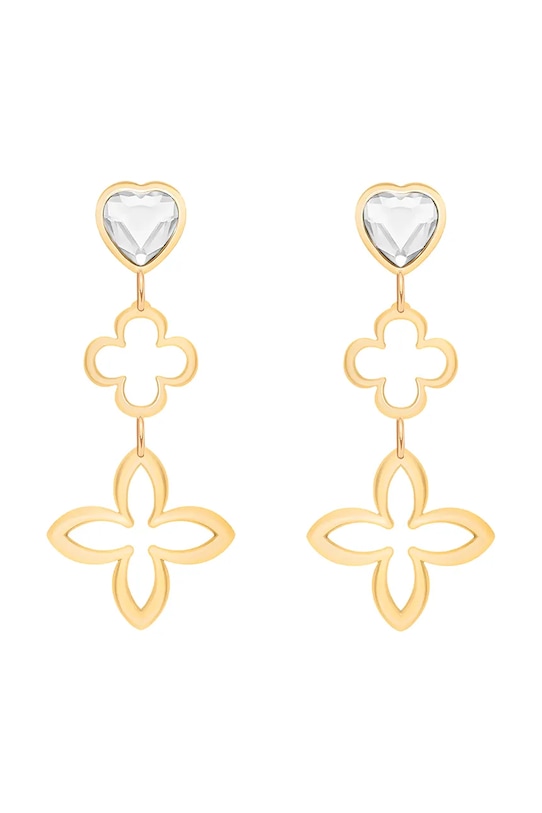 Lilou kolczyki pozłacane pozłacane złoty 231/46/KOL/3E/BIA/KR/PO