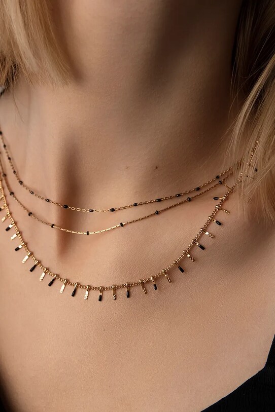 Doplnky Pozlátený náhrdelník Lilou 248/400/LAN/NO2/CZA/PO zlatá