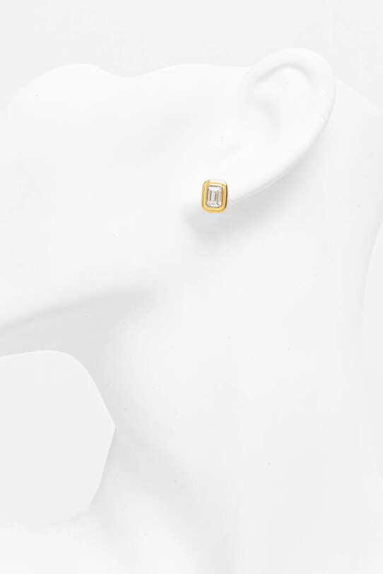Trussardi kolczyki T-DESIGN złoty TJAXA28