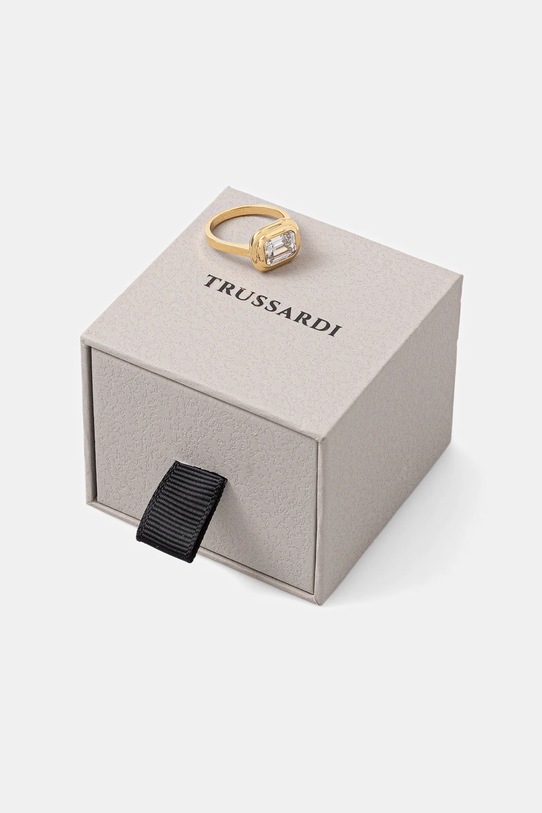 Akcesoria Trussardi pierścionek T-DESIGN TJAXA290 złoty