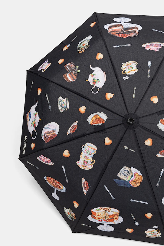 Akcesoria Moschino parasol 8953.openclose czarny