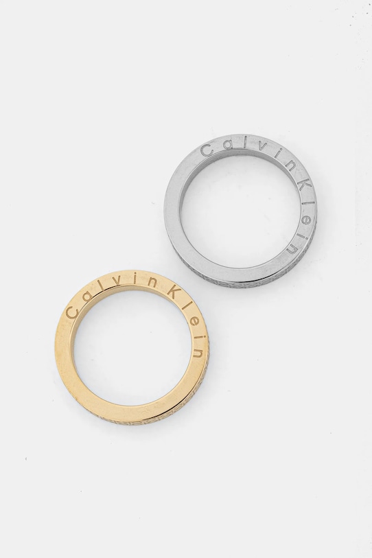 Prsteň Calvin Klein 2-pak 35000444D zlatá AA00