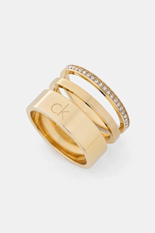 Calvin Klein inele 3-pack 3-pack aur 35000795D