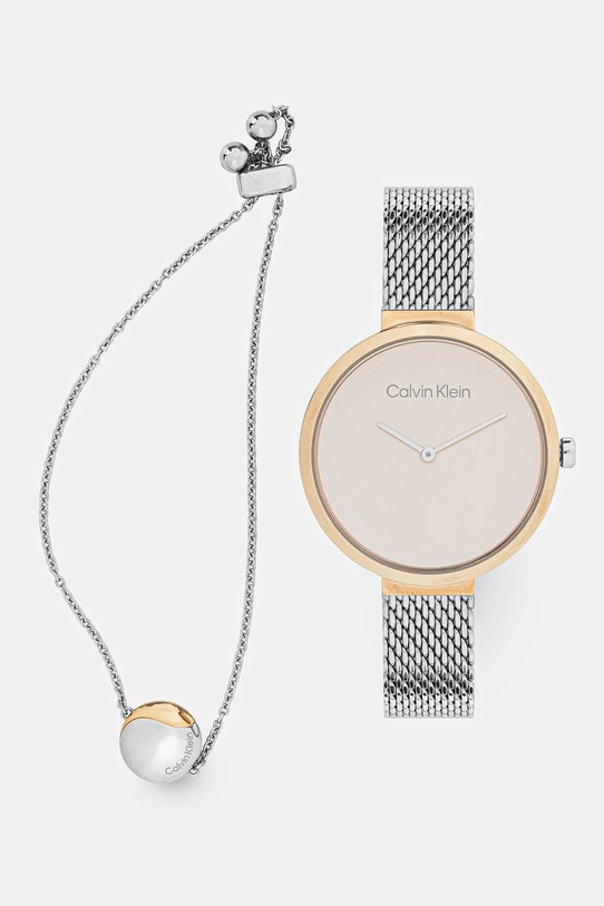 Calvin Klein zegarek i bransoletka złoty 35700005