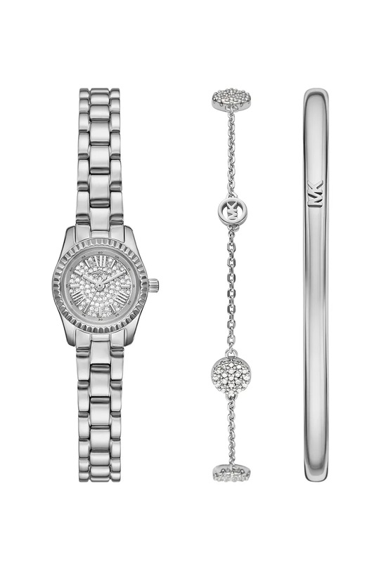 Michael Kors zegarek i bransoletki srebrny MK4948SET