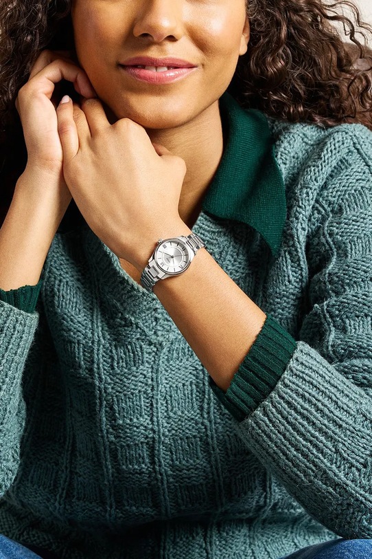 Fossil zegarek srebrny ES5419