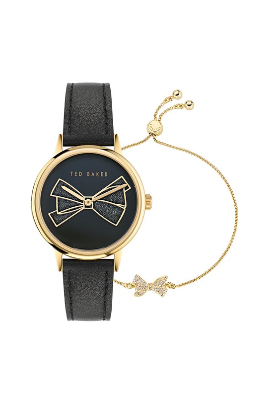 Ted Baker zegarek i bransoletka czarny BKGFW2402