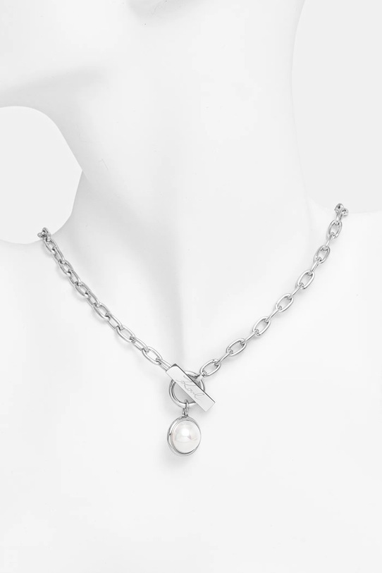 Akcesoria Karl Lagerfeld naszyjnik KLAYR04 srebrny