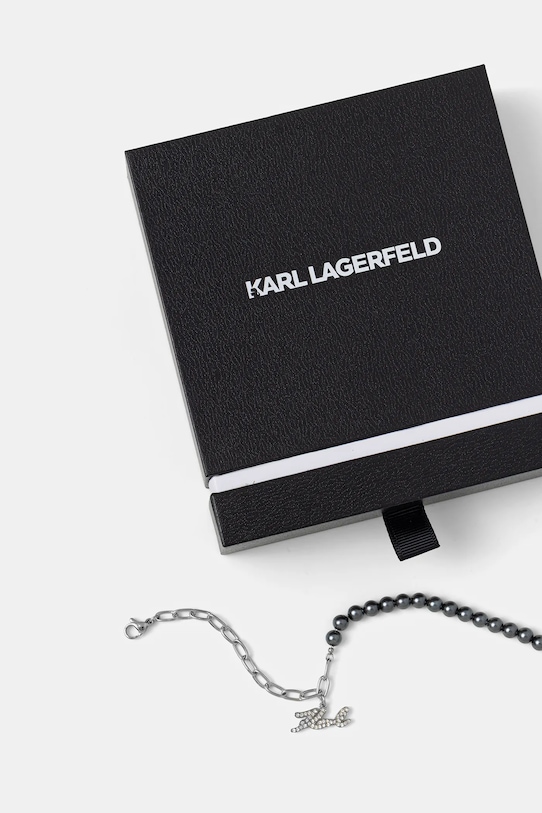 Akcesoria Karl Lagerfeld bransoletka KLAYR10 srebrny
