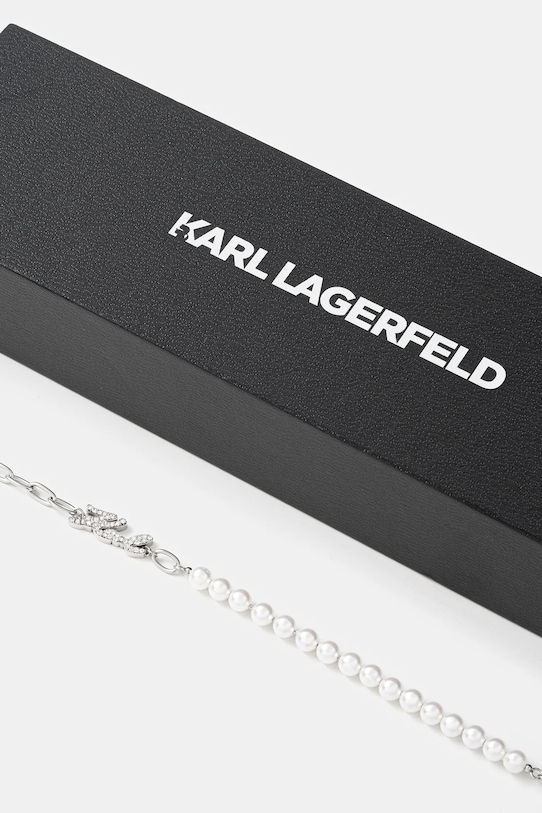 Akcesoria Karl Lagerfeld bransoletka KLAYR08 srebrny