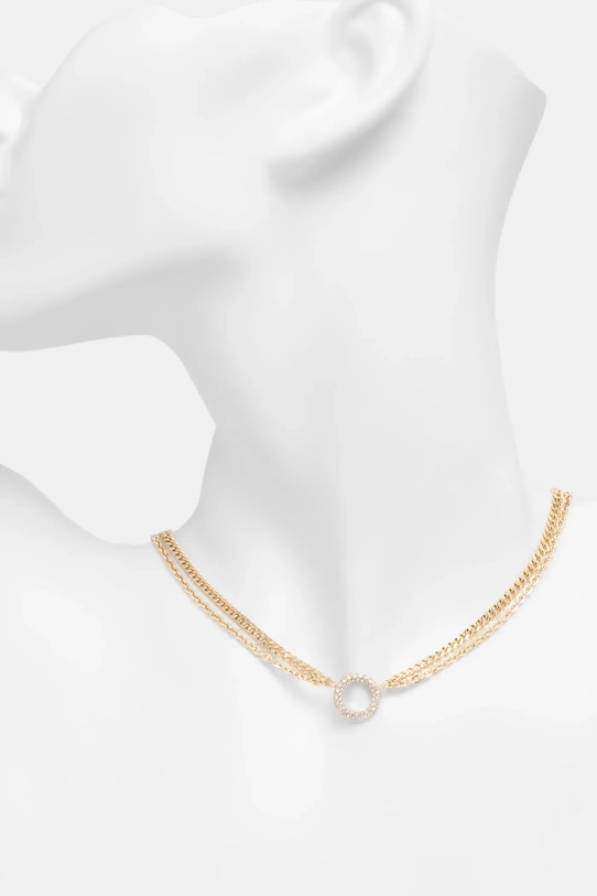 Akcesoria Karl Lagerfeld naszyjnik KLAYC55 złoty