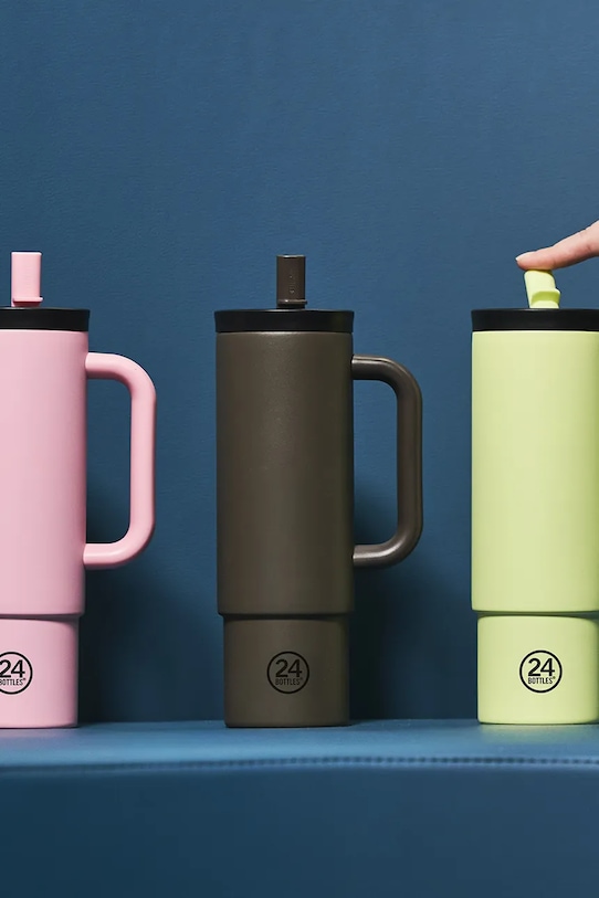 Akcesoria 24bottles kubek termiczny Straw 800ml Flamingo Straw.800.Flamingo różowy